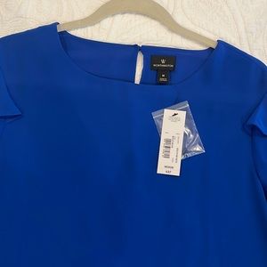 Worthington Blouse. Beautiful long sheer sleeved blouse, lined body.